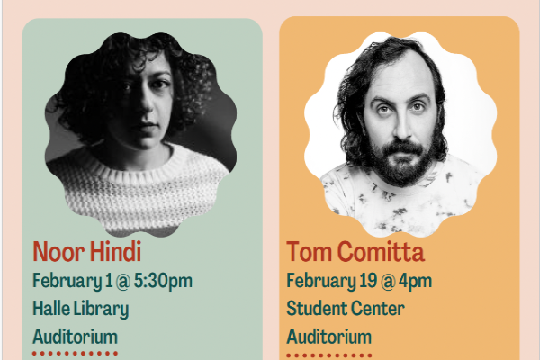 Creative Writing @ EMU and Bathhouse Events Present Noor Hindi and Tom Comitta