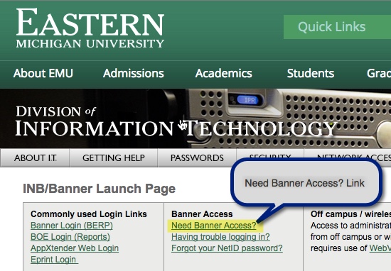 Access page.